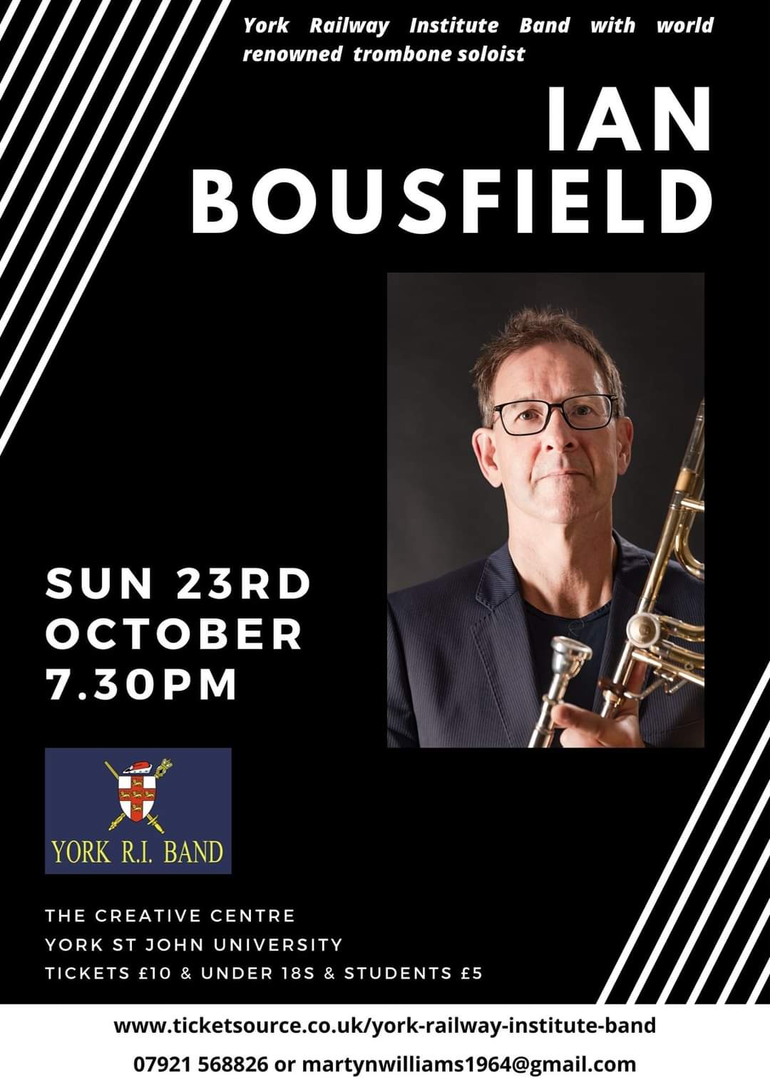 Ian Bousfield Concert poster 23rd October 2022